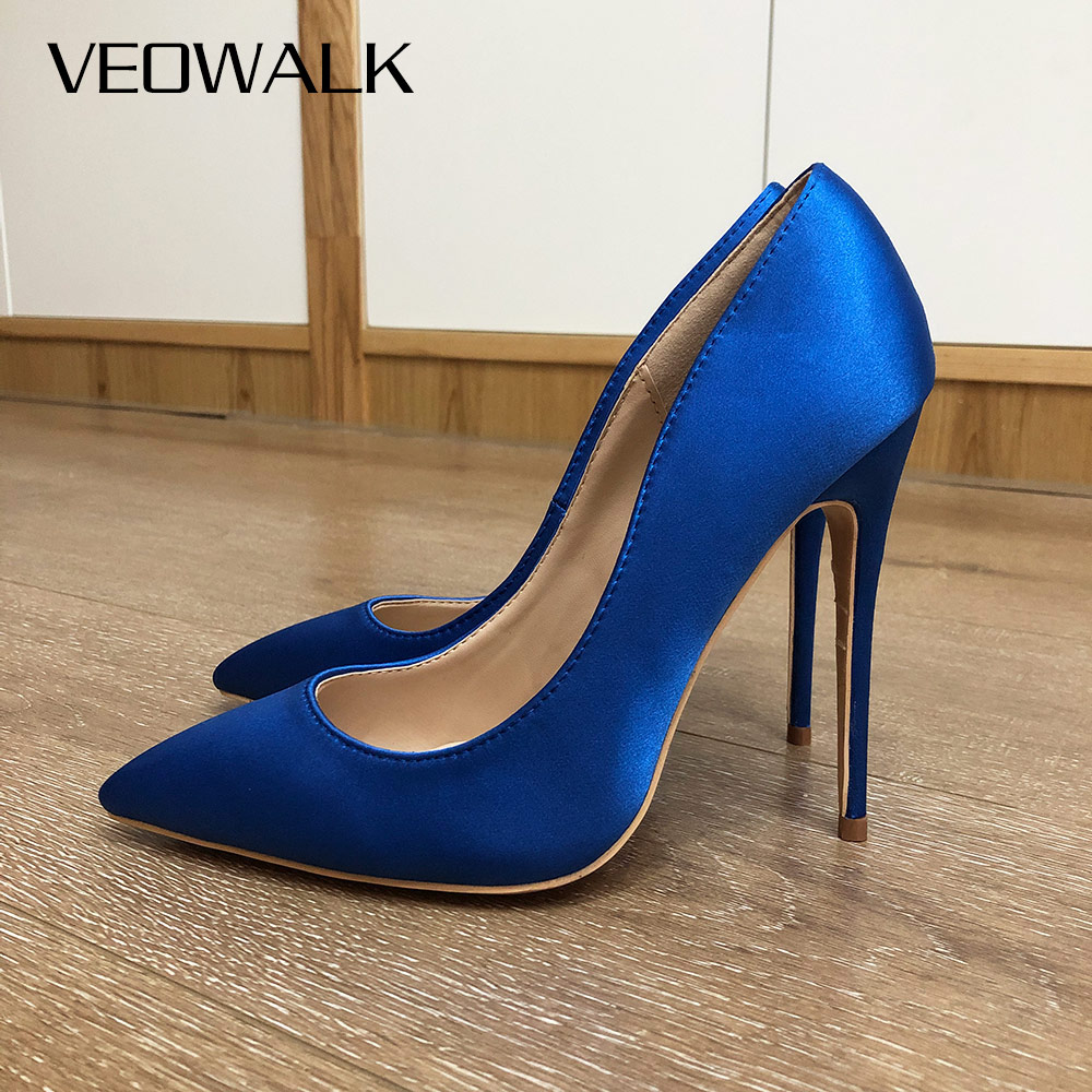 Veowalk Royal Blue Frauen Silk – Slip Dress Satin Bewertung und Preis